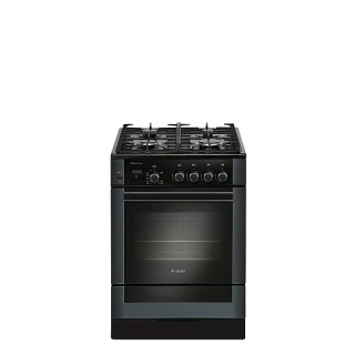 Газ.плита GEFEST ПГ 6500-03 0044 (85х60х60) фасад черный с растровым рисунком