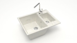 Z190 Q7 Мойка ГЛЯНЦЕВАЯ (ХЛОПОК) MARRBAXX, двухчашевая, 612х505х212  OFF  