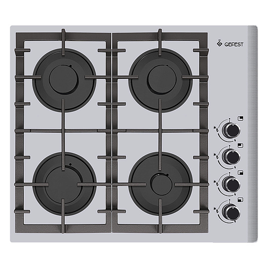 Варочная панель газ. GEFEST СГ СВН 2230 К6 (10х60х52,5) цв.серебристый