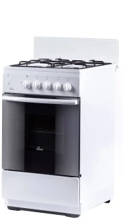 Плита комбинированная FLAMA AK1416W (4-х комф,щит,подсв,проф.реш) (АРТ 407)