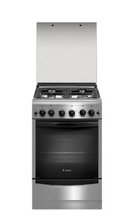 Газ.плита GEFEST ПГ 5100-02 0004 (85х50х58,5) стол и фасад из нерж.стали, крышка стеклянная