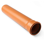 Труба ПП 110х2,7х3000 Пиарком РТП рыжая  (10)