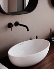Умывальник накладной "Ringo Slim 53" Sanita Luxe  (для столешниц и мебельных тумб)