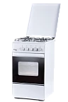 Газ.плита Лада Nova RG24044W (Flama RG2401 (еврогорелки,газ-конт. дух.,хоз.отсек,мет.крышка)(АРТ426)