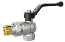 Кран шар. угловой с американкой 1/2 г/ш рычаг Ду15 Ру40 LD Pride