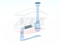 1010C Сифон для мойки 1 1/4"*40 (гибкая труба 40/50), АНИ пласт (30)