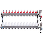 Коллекторная группа AS-K001 с расх. и тройниками (нерж) 12 вых. ASPIPE (3)