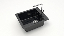 Z8 Q4 Мойка ГЛЯНЦЕВАЯ (ЧЁРН) MARRBAXX, прямоуг, 425х500х195