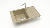 Z32 Q5 Мойка ГЛЯНЦЕВАЯ (ПЕСОЧН) MARRBAXX, прямоуг с крылом, 775х495х212   OFF