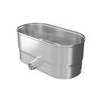 Конденсатоотвод бок. КРАФТ Овал (316/0,5) 100х200