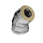 Сэндвич - колено 135* (430/0,5 + нерж) ф110х200