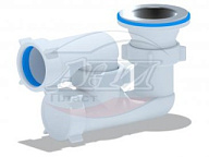 210E Сифон для душевого поддона 1 1/2"*40 регулируемый, АНИ пласт (60)