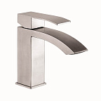 A51118 Смеситель для умывальника (сатин) нерж, d35, излив H=106мм, гайка  FASHUN (10)