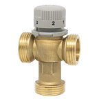 Термостатический смеситель 1" (20-65С) Нар.резьба.Боковой выход (145)