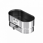 Конденсатоотвод бок. КРАФТ Овал (316/0,8) 120х240