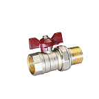 Кран шар. с американкой 1/2 г/ш бабочка Ду15 Ру40  Temper (20)