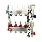 Коллектор VR112-04А с расх. 4 вых. БЕЗ кранов ЛАТУНЬ (5)