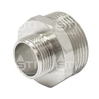 Ниппель лат 1 1/2 * 1  (40х25) никель   (STI)(5/100)