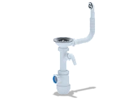 1042A15SA Сифон для мойки 3 1/2"*40 Грот (перелив, отвод для стир.маш., г/т 40*40/50), АНИ пласт (5)