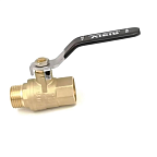 Кран шар лат 1/2 FM рычаг - усиленный ЖЕЛТЫЙ (VIEIR) VR102-01 (120/12)