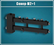 Разделитель гидравлический совмещенный с коллектором Север-М2+1 черный