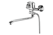 A2103 Смеситель ванно-душевой с гарнитуром (хром) лат, d40, S-излив L362мм  FASHUN (10)