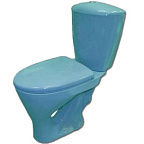 Унитаз-компакт ВЕРСИЯ голубой, косой вып. (15)