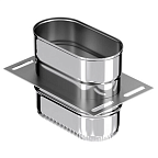 Площадка монтажная овал КРАФТ Овал (316/0,8) 100х200