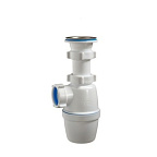 4003-А Сифон д/кух бутылочный 1 1/2"*40 (нерж.чашка d70мм), ОРИО (55)