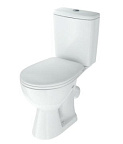 Унитаз-компакт "Стиль" белый(косой, сиден.микролифт,антивсплеск, креп, 2-х ур.арм.) ROSA (г.Киров)
