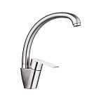 A54119 Смеситель для кухни (сатин) нерж, d35, С-излив H=220мм, гайка  FASHUN (10)