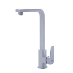 A54010-8 Смеситель для кухни (белый) нерж, d35, Г-излив H=264мм, гайка  FASHUN (10)