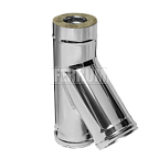 Сэндвич - тройник 135* (0,8мм + оц) ф110х200