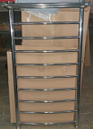 ЛНК 50*100*20 Д(нижн) с полкой, 8 перекладин без колпачка (ст.2мм)  AQUADREAM (Э)