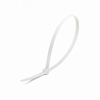 Хомут (стяжка) нейлоновый КСС 4мм х 200мм, белый (в уп. 100шт.)