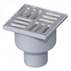 Трап с вертик.спуском ПП мет. решетка ф50мм 150х150 ТАТПОЛИМЕР