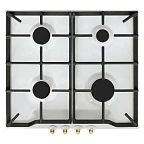 Варочная панель газ. GEFEST ПВГ 1212 К82 (9х59х52) цв.белый, ручки "античная бронза"