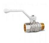 Кран шар. 1 г/ш рычаг (БЕЛАЯ ручка) Ду25 Ру40 LD Pride (6)