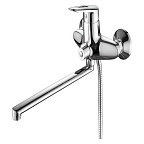 А2207 Смеситель ванно-душевой с гарнитуром (хром) лат, d40, излив L320мм  FASHUN (10)