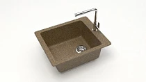 Мойка МАТОВАЯ 8/Q9 (ТЕРРАКОТ) AQUADREAM, прямоуг, 425х500х195   OFF