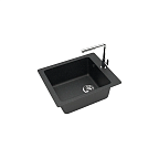 Мойка МАТОВ. Мод. 8/Q4 (чёрн) камен. AQUADREAM  УЦЕНКА