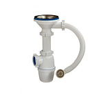 5007-А Сифон д/кух бутылочный 3 1/2"*40 (д/керамогранит.мойки, круглый перелив), ОРИО (30)