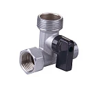 Кран шар лат трехпроходной 1/2х3/4х1/2 FMM LUX хром (VIEIR)(100/10)
