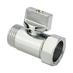 Кран шар "мини" хромированный FМ 1/2 ручка-флажок (AQUALINK)(200/20)