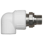 Угольник с амер.д/радиатора НР  25х3/4 БЕЛЫЙ РТП (60/15)