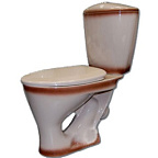 Унитаз-компакт ВЕРСИЯ бежевый декор, косой вып. (15)