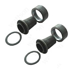 Адаптеры Ду-50 с круглой гайкой(2 1/2"), штуцер под приварку 