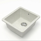 Мойка МАТОВАЯ 27/Q15 (БЕЛЫЙ ГРАНИТ) AQUADREAM, прямоуг, 463х433х213   OFF
