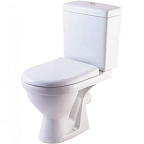 Унитаз-компакт "Неро" ЛЮКС белый (гориз,сид.Dino-Plast,микролифт,2х ур.арм.) ROSA   УЦЕНКА 