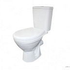 Унитаз-компакт "Соло" ЛЮКС микролифт белый(гориз, сиден.микролифт,крепл, 2-х ур.арм.) ROSA (г.Киров)